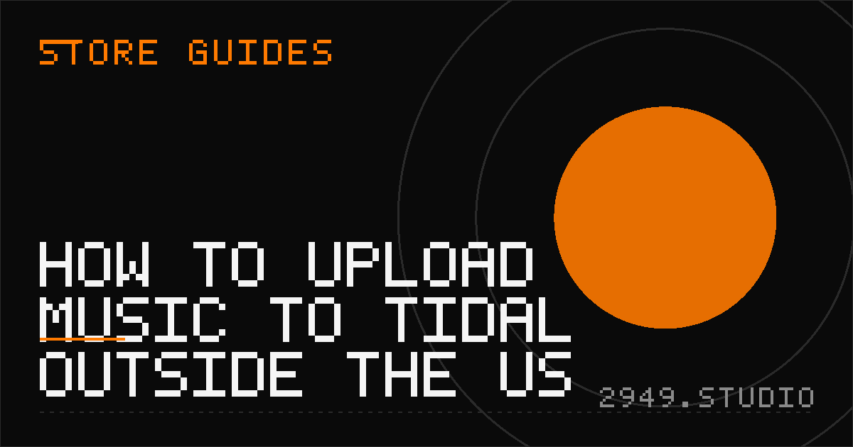 How to Upload Music to TIDAL Outside the US