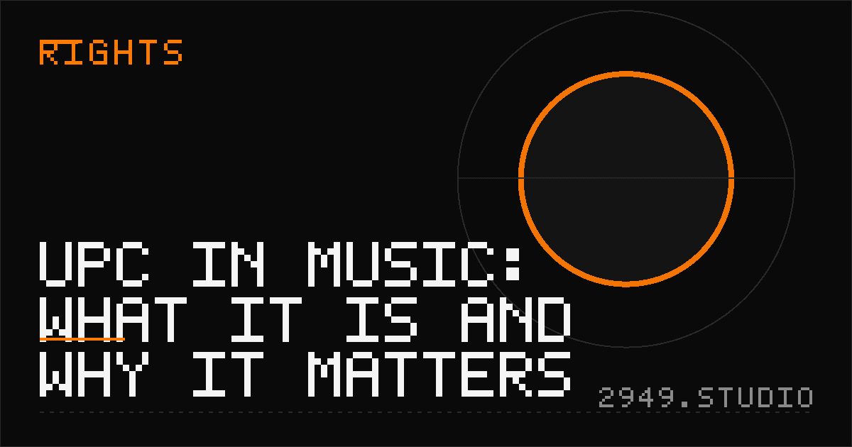 UPC in Music: What It Is and Why It Matters