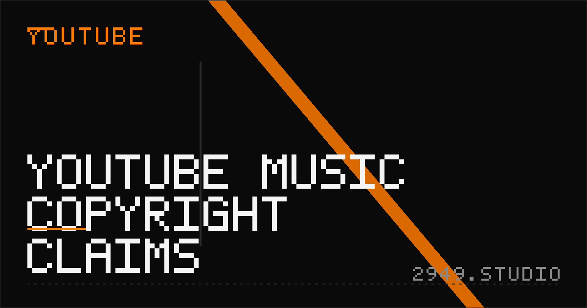 YouTube Music Copyright Claims